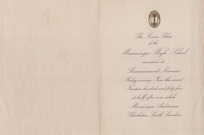 Commencement Exercises Announcment