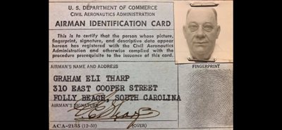 Alma's Father's Pilot License