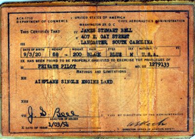 Buster's Pilot License