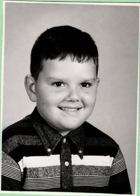 Spooky school portrait, probably first grade, estimated 1959