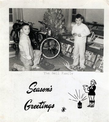 Spooky and Dickey Bell at Christmas
