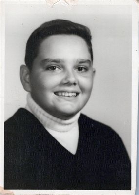 September 1962 (estimated) — School portrait of Spooky Bell.