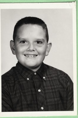 Spooky school portrait, probably forth grade, estimated 1962