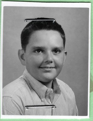 Spooky school portrait, probably seventh grade, estimated 1965