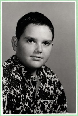 Spooky school portrait, probably eighth grade, estimated 1966