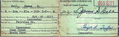 Buster Voter Registration.