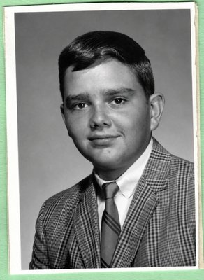 Spooky school portrait, probably tenth grade, estimated 1968