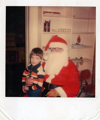 Rickey with Santa