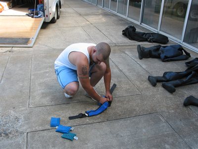 Drysuit training.