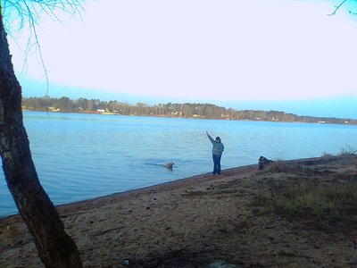 Never could keep Tanisha out of the water