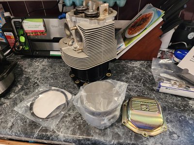 New pistons and cylinders.