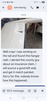 Talking about a text I didn'd want to get!